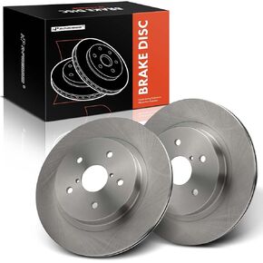 A-Premium 11.81 inch (300mm) Rear Vented Disc Brake Rotors Compatible with Select Subaru Models - Outback 2015-2023, Legacy 2015-2023, WRX 2016-2021, 2-PC Set
