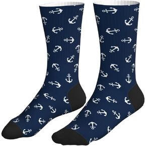 Cute Hippo Athletic Crew Socks For Women Men Novelty Sports Socks