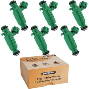 35310-37150 OE 2.7L Performance Fuel Injectors,Compatible with/Hyundai 2.7 Santa Fe Tucson Tiburon 2001-2008,Compatible with/Kia Sportage Optima 2002 2003 2004 2005 2006 2007 |4 Holes| |Set of 6|