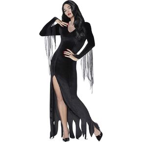 Spirit Halloween The Addams Family Morticia Addams Costume | Officially Licensed | Group Costume