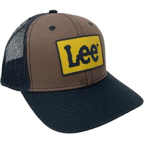 قبعة Lee Classic Logo Patch Colorblock شبكية قابلة للتعديل لسائقي الشاحنات (الولايات المتحدة، ألفا، مقاس واحد، بني/كحلي) in Kuwait