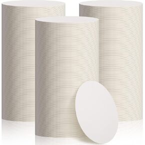 TaoBary 400 Pcs Disposable Paper Coasters Bulk, Cardboard Coasters 4 Inch Coasters for Drinks DIY Crafts Arts Bar Wedding (White)