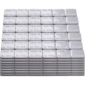 Aain 1/2oz,Stick on Adhesive Wheel Weights,288pcs,48strips/Box,Grey
