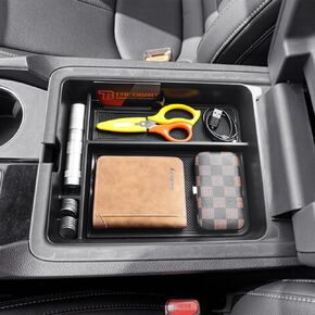 TACOBRO Center Console Organizer for Honda Pilot 2023-2024 2025 / Ridgeline 2024 2025/ Passport 2024 2025 Accessories, Armrest Secondary Storage Box Interior ABS Insert Tray Black