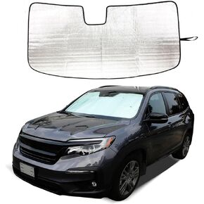 Car Front Windshield Sun Shade for Honda Pilot 2016-2022, Foldable UV Ray Reflector Front Window Shades, Sun Visor for Pilot 2016 2017 2018 2019 2020 2021 2022 Accessories (Style A)
