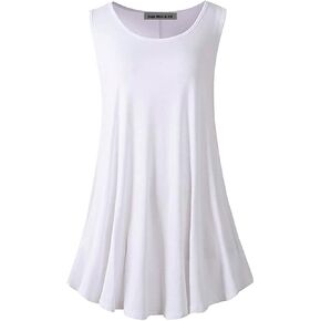 قمصان SepiMeli بدون أكمام للنساء بمقاس كبير بدون أكمام، ملابس صيفية غير رسمية، قمصان متأرجحة للسراويل الضيقة in Kuwait