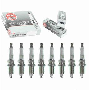 8 pc NGK V-Power Spark Plugs compatible with Jeep Commander 4.7L V8 2006-2007
