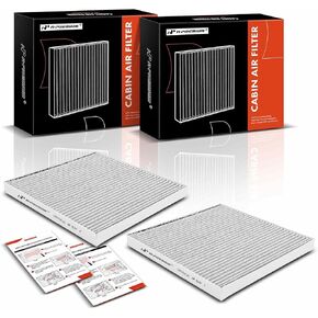 A-Premium 2-PC Cabin Air Filter with Activated Carbon Compatible with Freightliner Cascadia 2008-2015, Century Class 1996-2011, Replace# PA10181, T1000921S