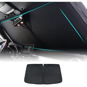 Compatible with Toyota Corolla 2003-2007 Car Windshield Sun Shade Blocks UV Rays Sun Visor Protector Keeps Your Vehicle Cool (Silver)