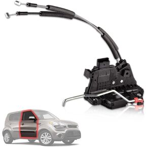 Front Left Door Lock Actuator Assembly Compatible for Kia Soul 2011-2013 Driver Side Door Lock Latch, Replace# 81310-2K030