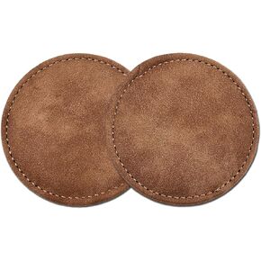 Car Coasters for Cup Holder Universal Car Cup Holder Coasters Anti Slip Suede Car Drink Cup Mat Car Interior Accessories, Brown