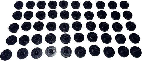 50 قطعة بطانة الحاجز الأمامي دفع من نوع التجنيب الأسود النايلون قطر الرأس 20 مللي متر طول الجذع 8 مللي متر يناسب ثقب 7 مللي متر يحل محل T.o.y.o.ta 90467-07166 in Kuwait