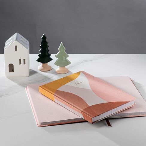 DIVERSEBEE Hardcover Lined Journal Notebook, Medium A5 (5.8 x 8.3 inches), 192 Pages, Thick Paper, Aesthetic Journals for Writing, Office School Bible Journaling Supplies (City on a Hill) in Saudi Arabia