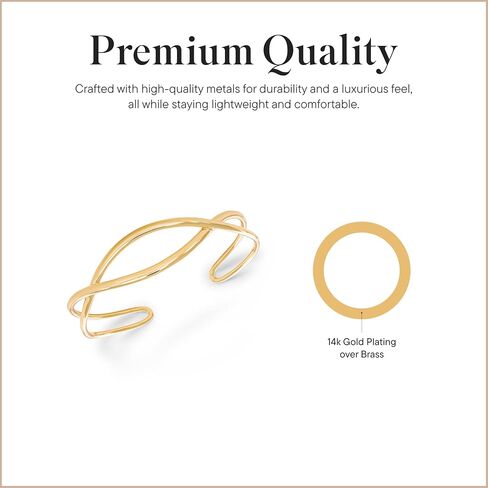 سوار Rocksbox Hunter Cuff - سوار قابل للتعديل للنساء - مجوهرات عالية الجودة in Saudi Arabia