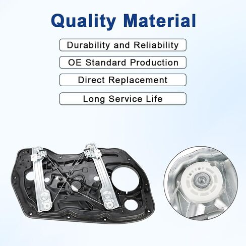 منظم نوافذ الطاقة لجانب الراكب الأمامي الأيمن مع مجموعة محرك ثنائية الدبوس ولوحة باب داخلية متوافقة مع Hyundai Elantra 2011-2016 لاستبدال 824813Y010 82481-3Y010 in Kuwait