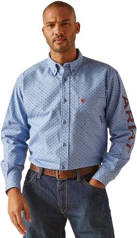 Ariat Men's FR Gunner Logo DuraStretch Work Shirt in Saudi Arabia
