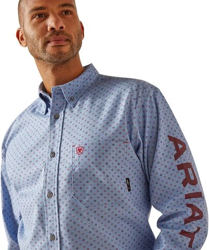 Ariat Men's FR Gunner Logo DuraStretch Work Shirt in Saudi Arabia
