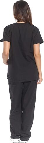 Just Love Women's Six Pocket Medical Scrubs Set (V-Neck with Cargo Pant) in Kuwait