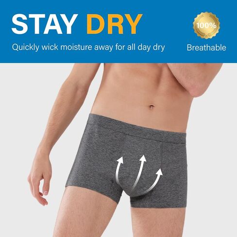 Incontinence Underwear for Men Reusable Adult Leak Proof Bladder Control Protective Brief Absorbency Panties 3 Pack (Black-Gray-Dark Gray, 2XL) in Kuwait