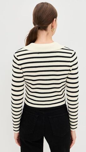endless rose Women's Striped Knit Collared Sweater in Saudi Arabia