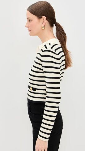 endless rose Women's Striped Knit Collared Sweater in Saudi Arabia