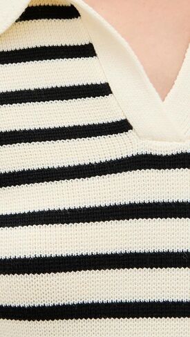 endless rose Women's Striped Knit Collared Sweater in Saudi Arabia