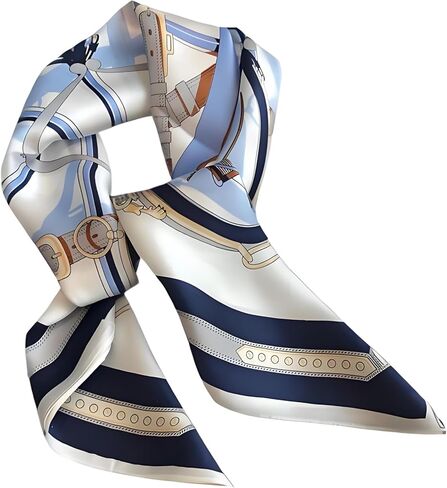 21" Silk Feeling Neck Scarf - Small Square Scarfs for Women, Lightweight Square Neckerchief, Vintage Bandanas in Kuwait