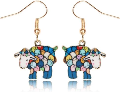 CutieJewelry Sheep Lamb Animal Cute Dangle Jewelry Charm Earrings For Women Teens Ladies in Kuwait