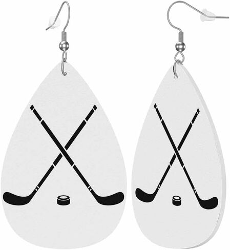 Earrings for Women Teardrop Dangle Faux Leather Earrings Holiday Earrings in Kuwait