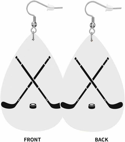 Earrings for Women Teardrop Dangle Faux Leather Earrings Holiday Earrings in Kuwait