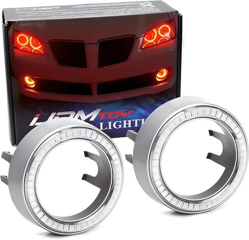 زوج واحد من iJDMTOY باللون الأزرق الفائق 40-SMD LED خاتم على شكل هالة أغطية عيون الملاك لتخصيص ضوء الضباب أو تحديث الضوء للاستخدام بنفسك in Kuwait