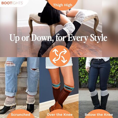 Women’s Over-The-Knee Fashion Thigh High and Knee-Hi Boot Socks - Arch Support - Moisture-Wicking Performance in Saudi Arabia