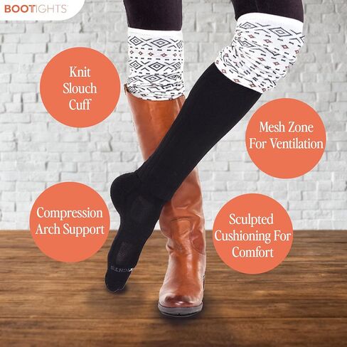 Women’s Over-The-Knee Fashion Thigh High and Knee-Hi Boot Socks - Arch Support - Moisture-Wicking Performance in Saudi Arabia