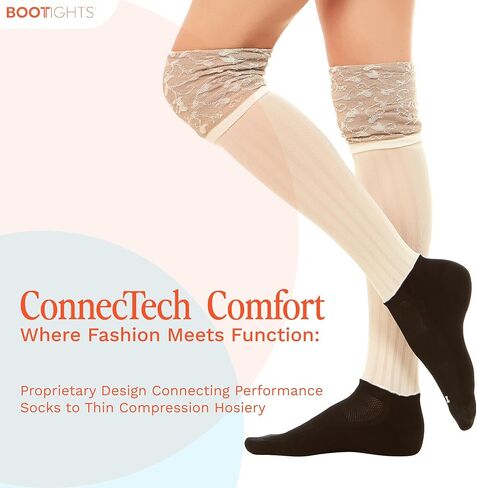 Women’s Over-The-Knee Fashion Thigh High and Knee-Hi Boot Socks - Arch Support - Moisture-Wicking Performance in Saudi Arabia