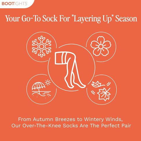 Women’s Over-The-Knee Fashion Thigh High and Knee-Hi Boot Socks - Arch Support - Moisture-Wicking Performance in Saudi Arabia