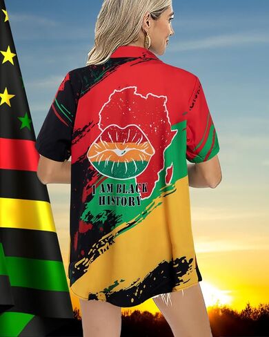 I Am Black History Shirt Women Black History Month T Shirt African American Pride Short Sleeve Tops in Saudi Arabia