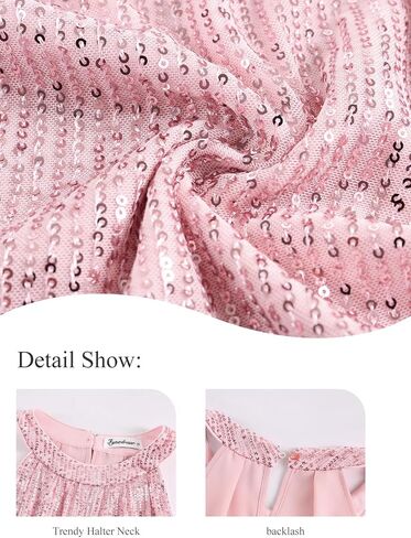 Women Sequin Halter Tops Sparkly Sleeveless Tank Tops Dressy Glitter Cocktail Party Tank in Saudi Arabia