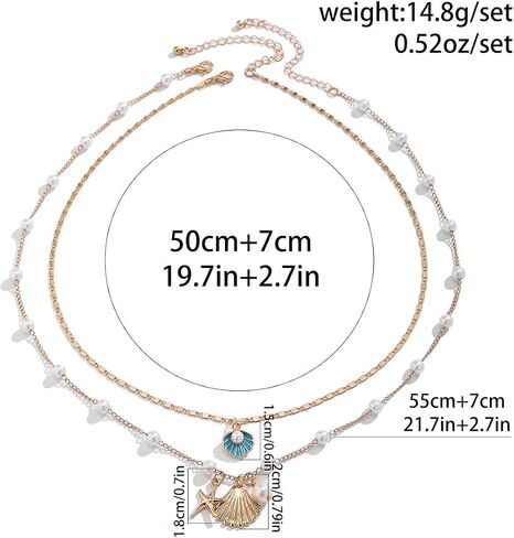 Roe Dolph Layered Necklaces for Women Trendy Gold Necklace Stack Layering Gold Necklaces Coin Cuban Chain Pendant Necklace Gold Jewelry in Saudi Arabia