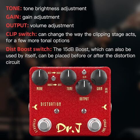 JOYO Buffer Pedal Effect المدمج في مجموعات عازلة مزدوجة وتعزيز للجيتار الكهربائي تجاوز الطبعة الراقية سلسلة Dr.J (D57) in Kuwait