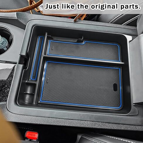 TACOBRO Center Console Organizer for Honda Pilot 2023-2024 2025 / Ridgeline 2024 2025/ Passport 2024 2025 Accessories, Armrest Secondary Storage Box Interior ABS Insert Tray Black in Saudi Arabia
