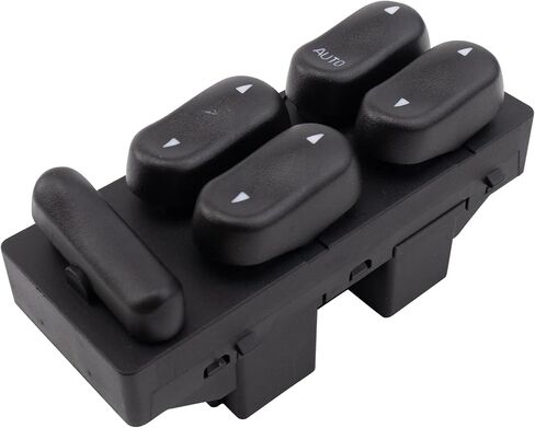 TRQ Front Left Power Window Switch Compatible with 2001 Ford F-150 in Saudi Arabia
