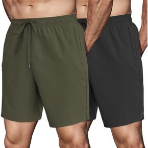 COOFANDY Men's 7" Athletic Shorts Quick Dry Gym Workout Shorts Lightweight Breathable Running Shorts with Pockets