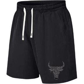 SOLY HUX Men's Sweat Shorts Graphic Print Drawstring Elastic Waist Casual Track Shorts with Pockets