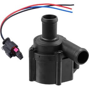 X AUTOHAUX 1 Set Engine Auxiliary Water Pump for Audi A4 A5 A6 A8 Q5 RS6 RS7 Replacement 06D121601 06H121601