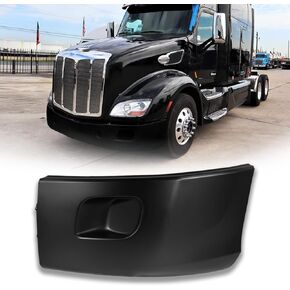 Bumper Corner w/o Fog Light Hole fit for 2013-2022 Peterbilt 579 Semi Truck Left Side Chrome