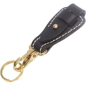 Handmade Leather Belt Keychain, Belt Loop Key Holder Clip, Heavy Duty EDC Belt Car Key Chain, Gift for Men