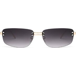 Trendy Y2k Sunglasses for Women Vintage Rectangle Sunnies AP3719
