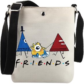 Gravity Cartoon Lover Gift Cartoon Friends Crossbody Bag Mystery Cartoon Gift