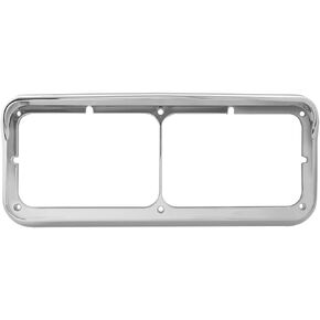 GG Grand General 87590 Chrome Plastic Dual Headlight Bezel with Visor for Pete,KW,FLT