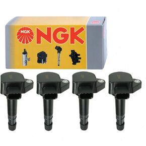 4 pc NGK Ignition Coils compatible with Honda Civic 1.7L L4 2001-2005
